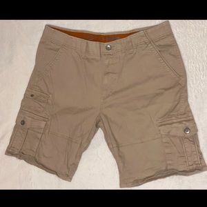 Weatherproof Vintage Mens Cargo shorts Tan Size 38
